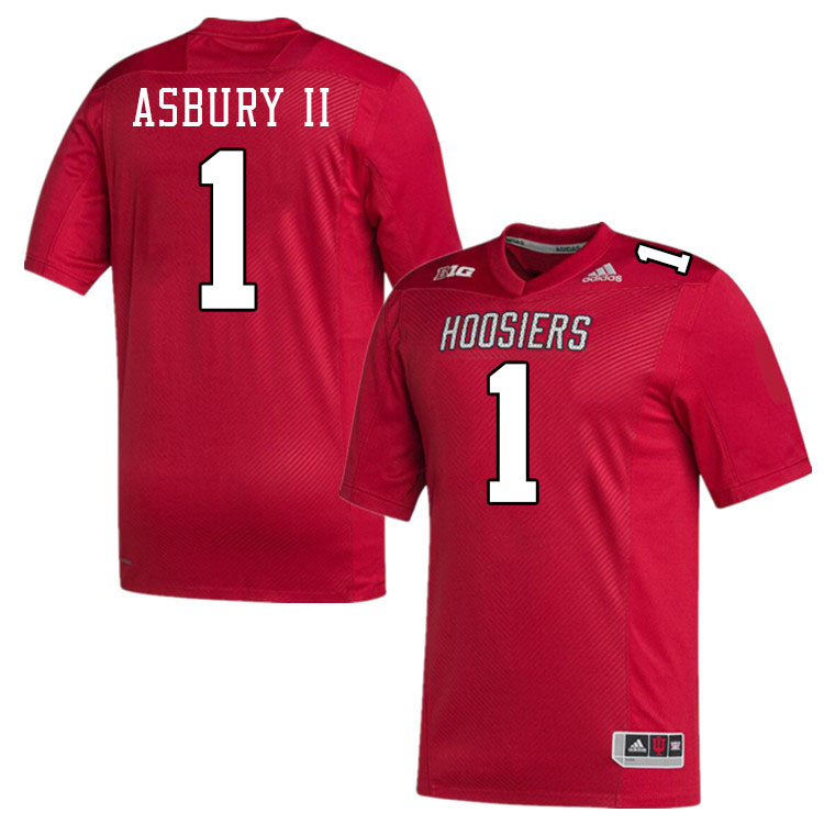 #1 Shawn Asbury II Indiana Hoosiers Football Jeresys College Apparels,Uniforms Stitched-Throwback Cr